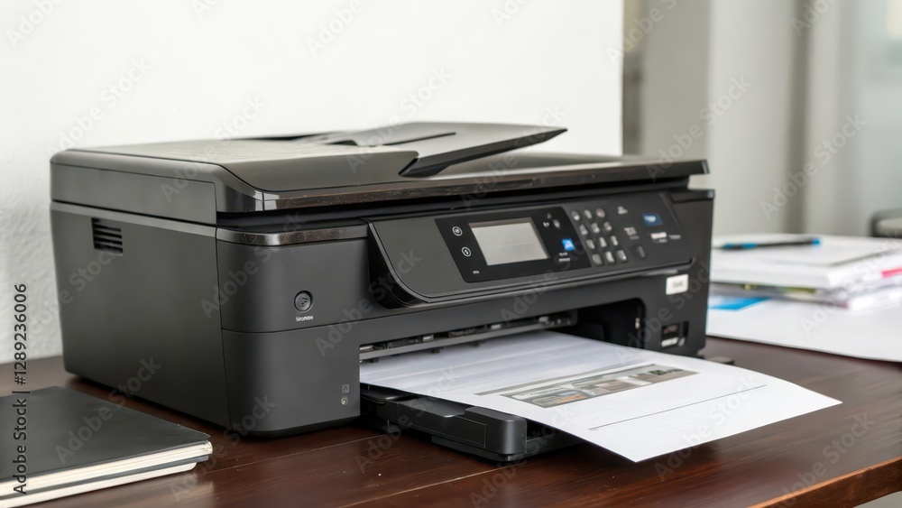 All-in-One Printer on Desk All-in-One Printer on Desk