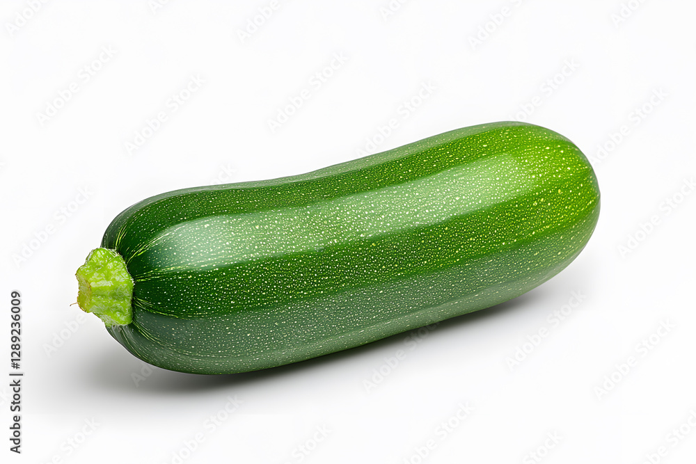 A zucchini isolated on a white background. Vegetables. Healthy food. Vegan food A zucchini isolated on a white background. Vegetables. Healthy food. Vegan food