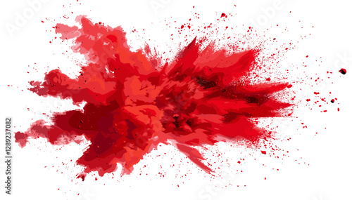 Holi paint color powder explosion, vibrant color explosion, red color explosion, colorful powder burst, festival colors, powder explosion, bright powder splashes, joyful celebration