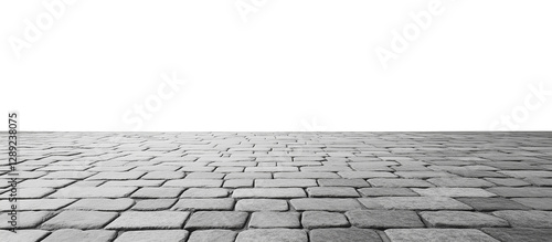 stone paver floor isolated on a transparent background