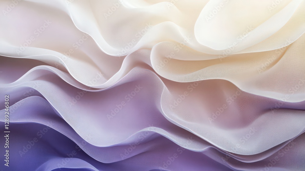 Elegant flowing fabric with a soft gradient of colors for background use Elegant flowing fabric with a soft gradient of colors for background use