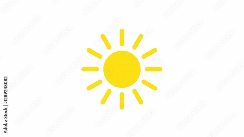 Simple Yellow Sun Icon Bright Summer Day Weather Sunshine Happiness Heat Energy Light.- High quality 4k with transparent background Simple Yellow Sun Icon Bright Summer Day Weather Sunshine Happiness Heat Energy Light.- High quality 4k with transparent background