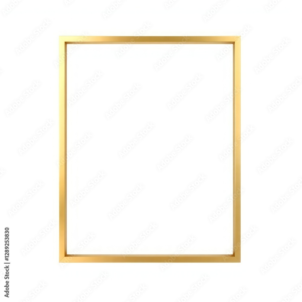 Rectangular minimalist gold frame with a sleek design, ideal for modern decor and displaying artwork or photos. Perfect Any Project. Rectangular minimalist gold frame with a sleek design, ideal for modern decor and displaying artwork or photos. Perfect Any Project.