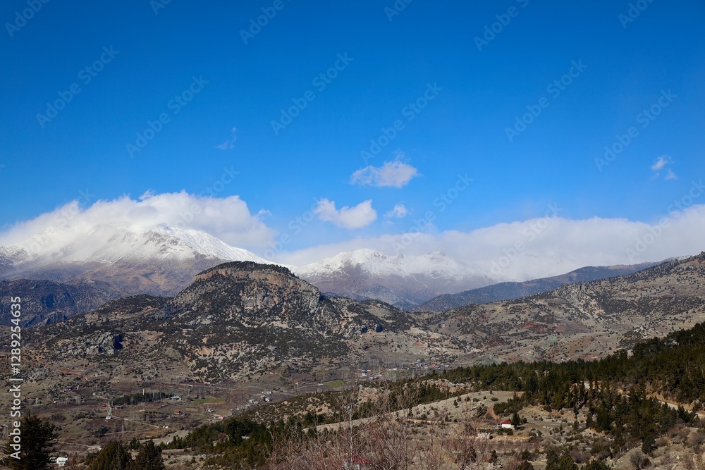 Fototapeta premium Mountainous arid landscape. High quality photo