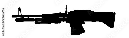 Ordnance M60E4 illustration silhouette