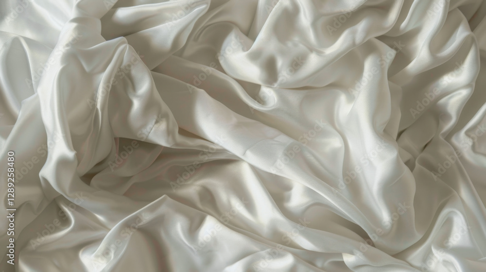bed with white clean linen bed with white clean linen