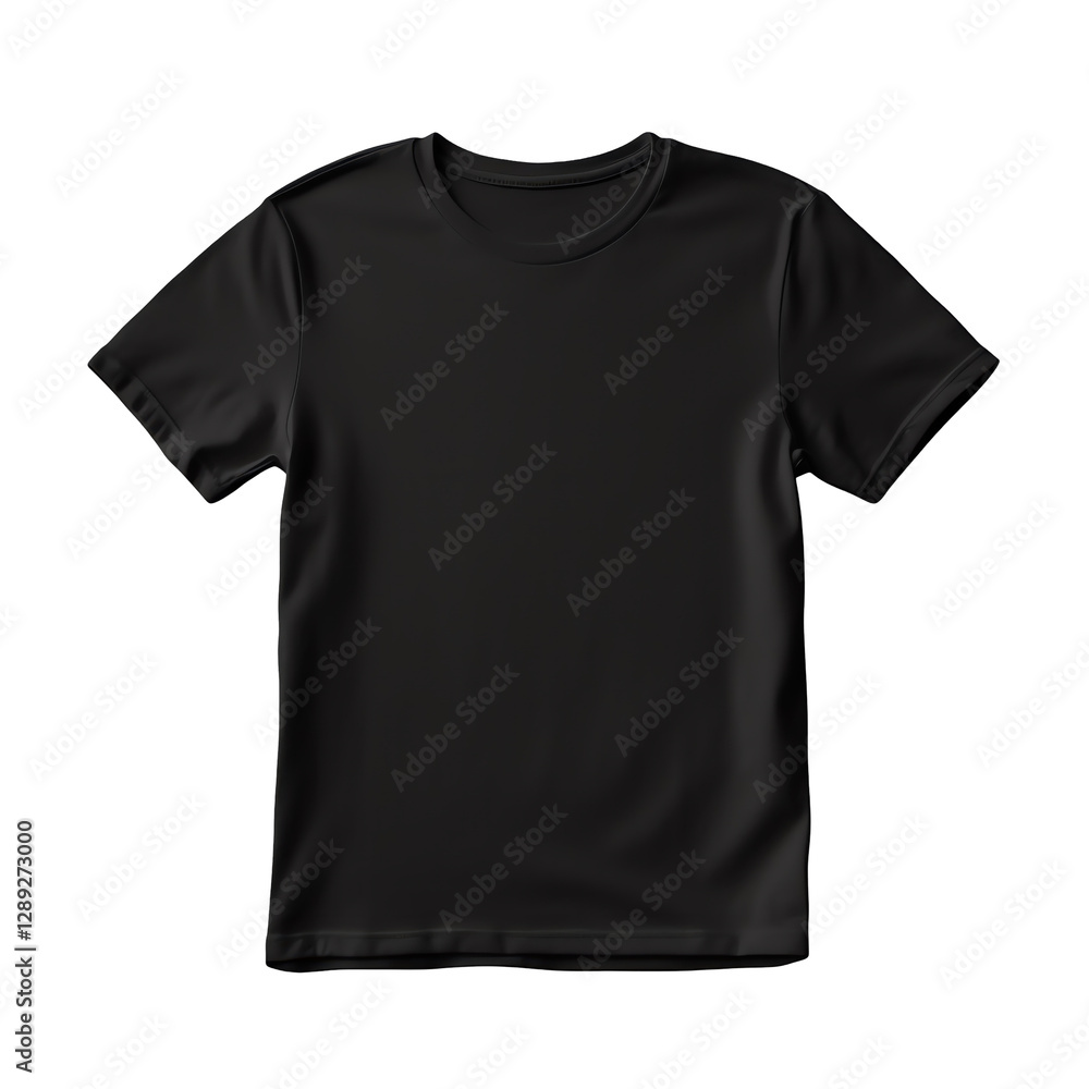 Isolated Black T-Shirt Isolated Black T-Shirt