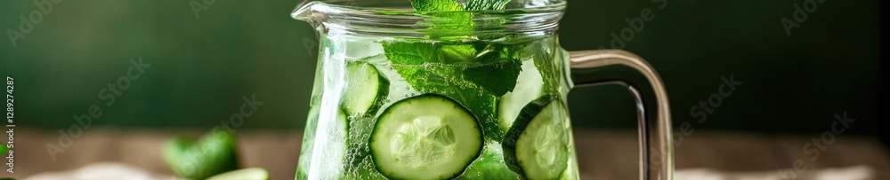 Refreshing cucumber mint infused water for summer hydration and wellness Refreshing cucumber mint infused water for summer hydration and wellness