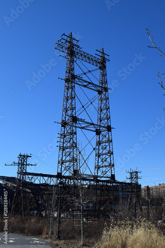 Electric Pole Arch of the Railway