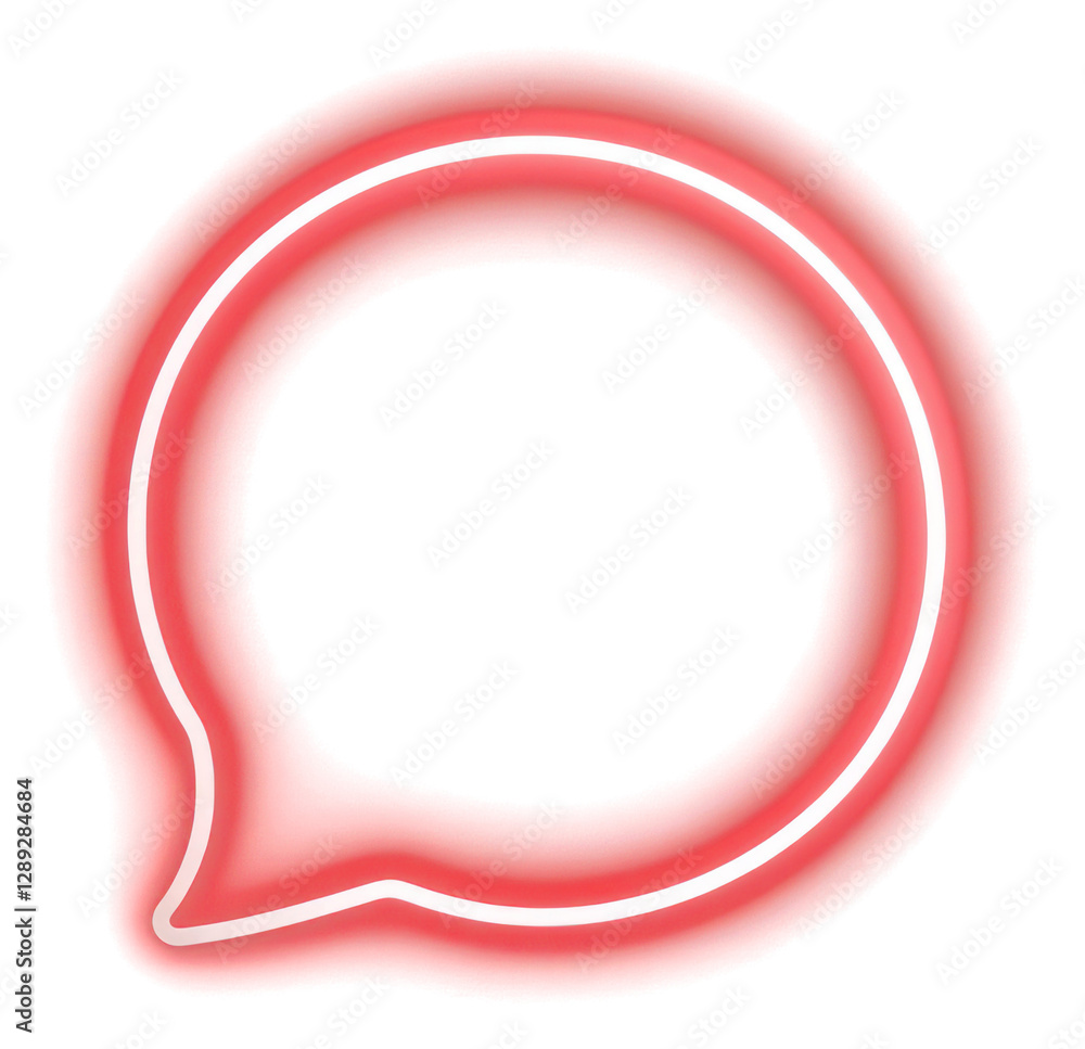 PNG Speech bubble light neon illustration. PNG Speech bubble light neon illustration.