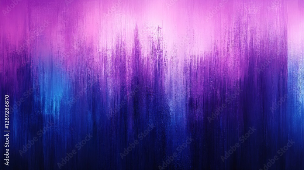 An abstract painting showcasing streaks of vibrant purple and blue colors An abstract painting showcasing streaks of vibrant purple and blue colors