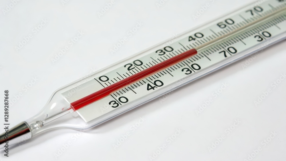 Clinical Thermometer on White Background Clinical Thermometer on White Background