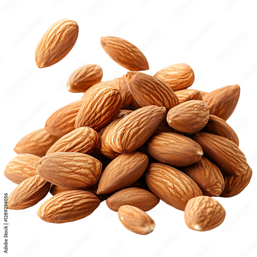 Fototapeta premium Pile of shelled almonds.