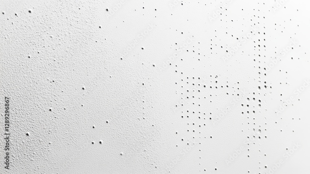 An Abstract View Displays The White Surface Texture With Dark Dots An Abstract View Displays The White Surface Texture With Dark Dots