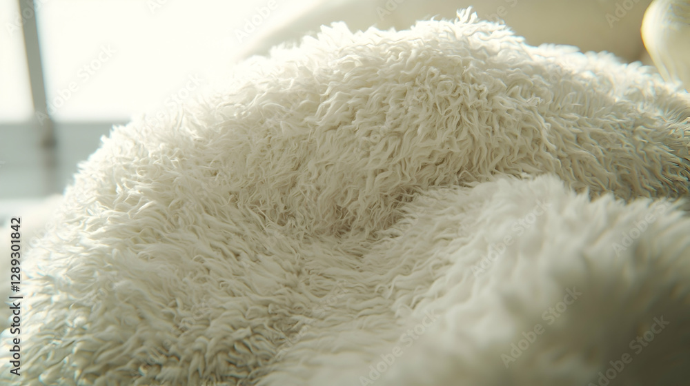 Soft white fluffy blanket texture, bedroom window background, cozy home comfort, website design Soft white fluffy blanket texture, bedroom window background, cozy home comfort, website design