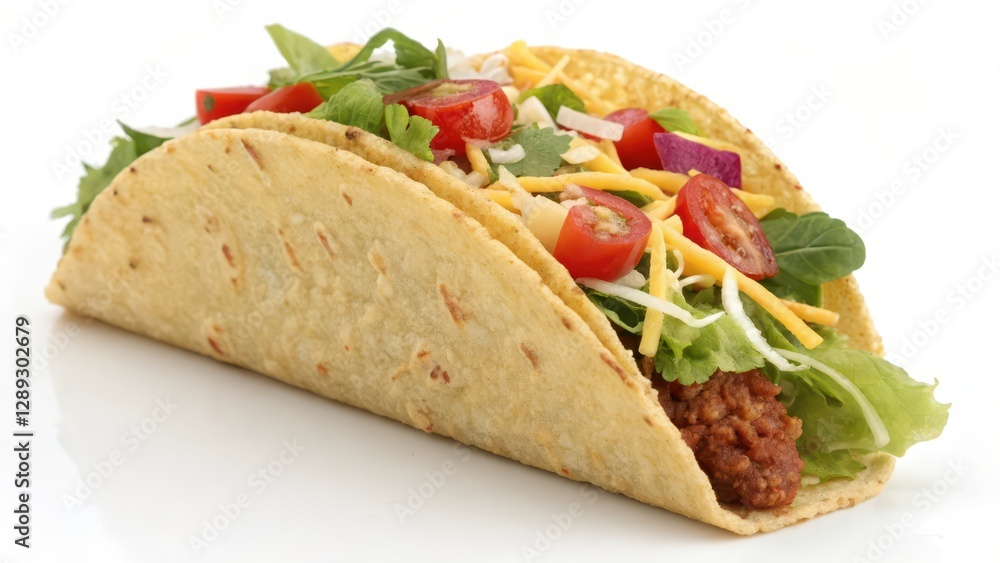 Taco on White Background Taco on White Background