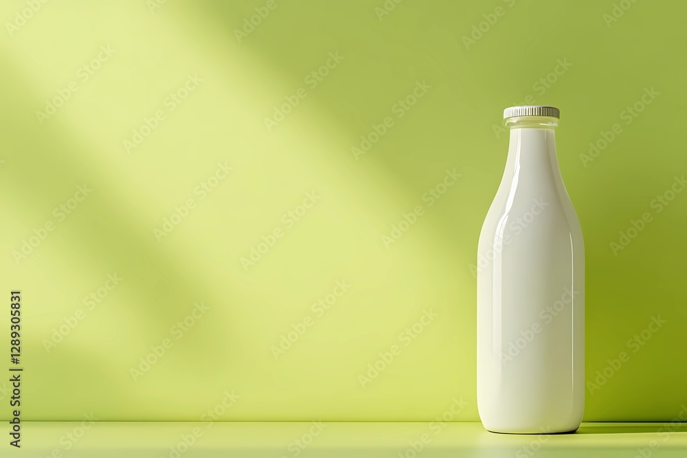A bottle of organic milk placed on a rustic wooden table, surrounded by soft natural light, emphasizing farm freshness and nutrition, comic book style A bottle of organic milk placed on a rustic wooden table, surrounded by soft natural light, emphasizing farm freshness and nutrition, comic book style