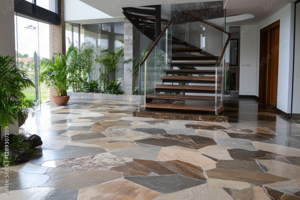 Fototapeta premium Stone tiles with clear patterns and texture. 