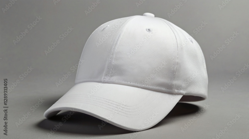 White baseball cap in four different angles views. Mock up. White baseball cap in four different angles views. Mock up.