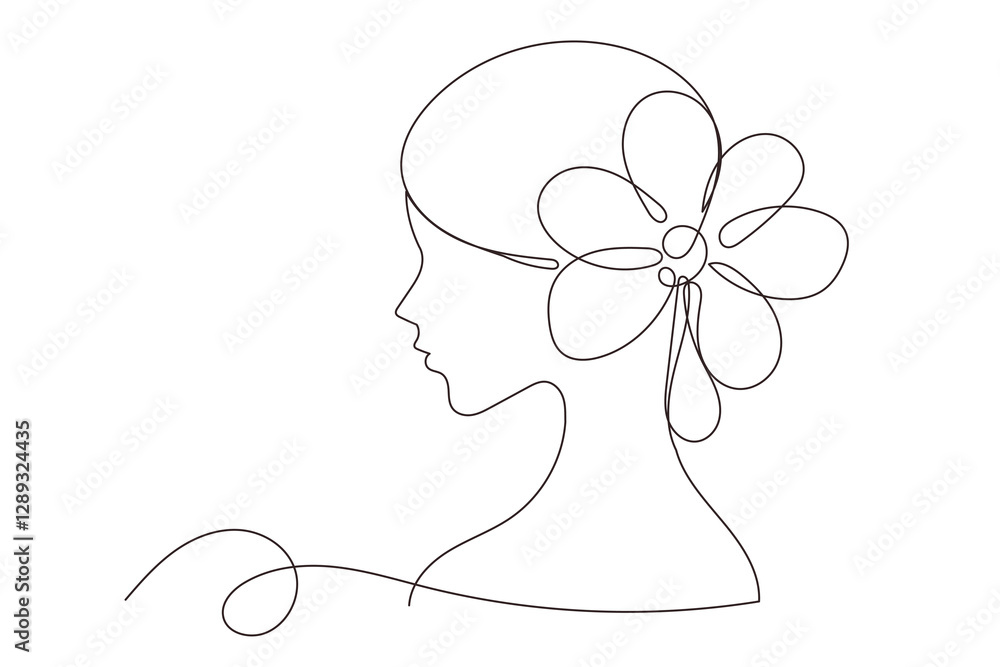 Line Art Woman Face Portrait. Continuous Line Doodle Silhouette Modern Drawn Female Head. Abstract Simple Outline Sketch Girl Person Profile Artwork. Woman Day Greeting Card Decoration Line Art Woman Face Portrait. Continuous Line Doodle Silhouette Modern Drawn Female Head. Abstract Simple Outline Sketch Girl Person Profile Artwork. Woman Day Greeting Card Decoration
