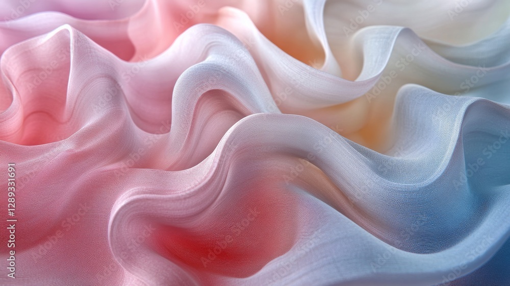 Obraz premium Soft flowing fabric in a variety of subtle colors