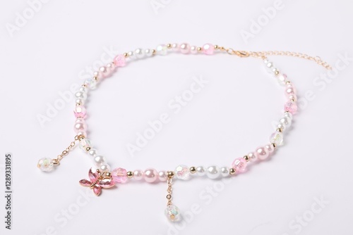 Wallpaper Mural Cute necklace isolated on white. Child's accessory Torontodigital.ca