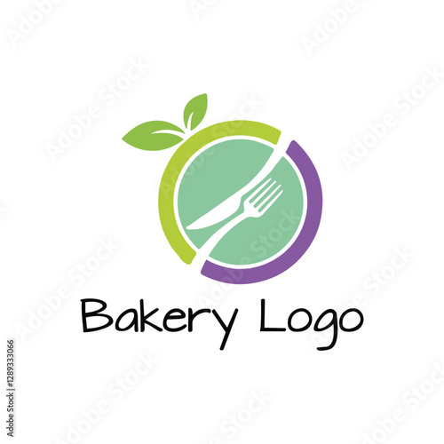 bakery, kitchen, cake baking logo design vector