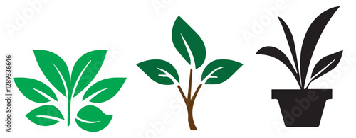 floral design with vase and flower silhouette against a white background