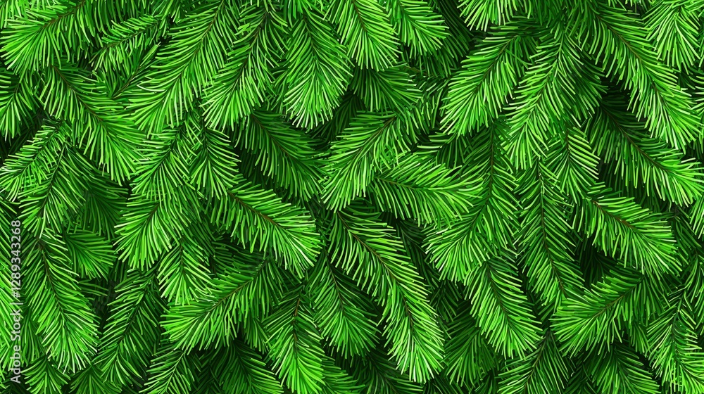 Seamless green background of Christmas fir tree branches, festive New Year pattern. Seamless green background of Christmas fir tree branches, festive New Year pattern.