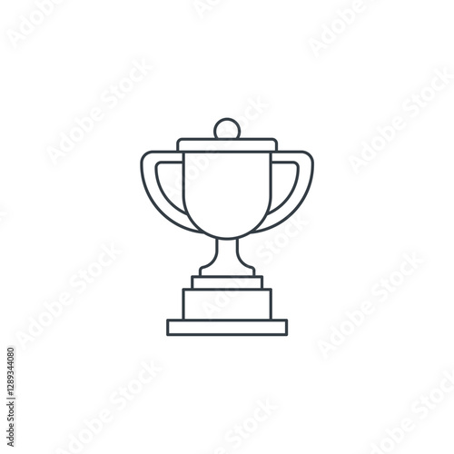 Trophy icon symbol vector illustration isolated on white background