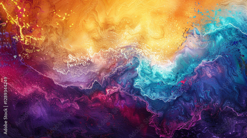 A vibrant abstract gradient showcasing dynamic wave-like ribbons in radiant shades of magenta, cyan, and orange, creating a bold and energetic design. A vibrant abstract gradient showcasing dynamic wave-like ribbons in radiant shades of magenta, cyan, and orange, creating a bold and energetic design.