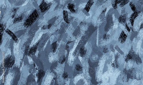  gray, white, blue and black smears create an interesting background