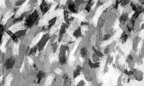  gray, white and black smears create an interesting background
