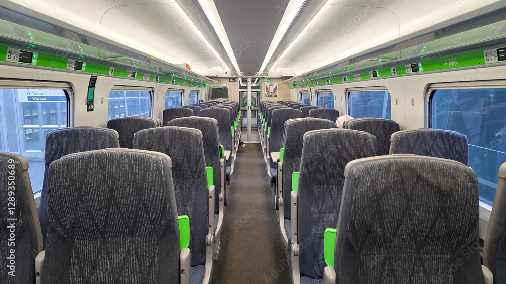 Fototapeta premium interior of a passenger train