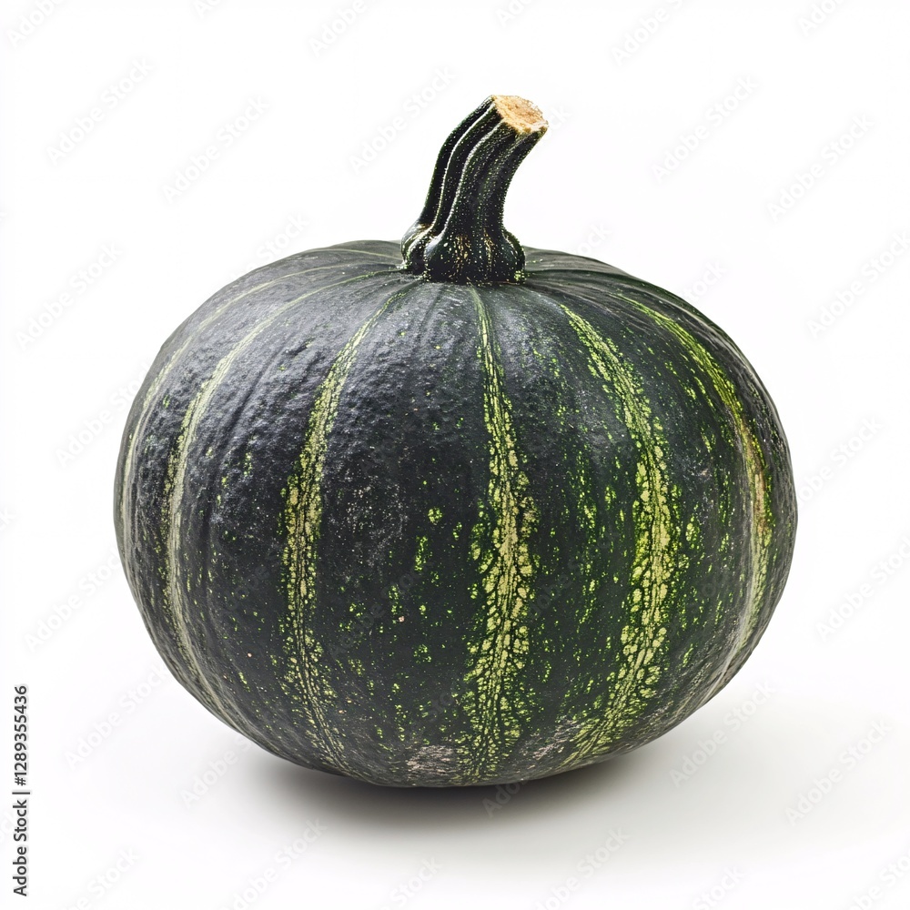 Large Orange Pumpkin Cutout on Pure White Backdrop Large Orange Pumpkin Cutout on Pure White Backdrop