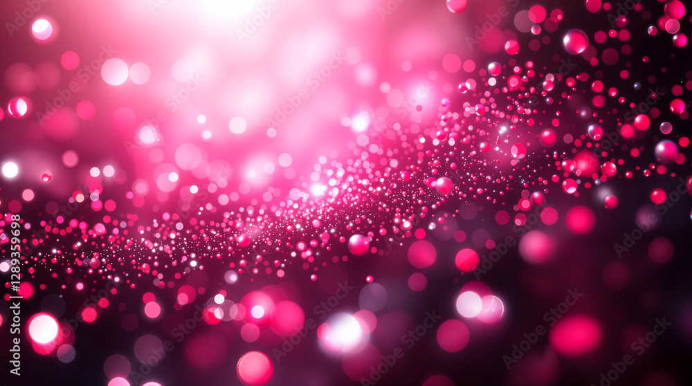 Abstract Pink Glitter Background with Bokeh Lights and Sparkle Effects Abstract Pink Glitter Background with Bokeh Lights and Sparkle Effects