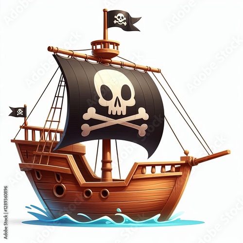 Dark Sails Pirate Boat