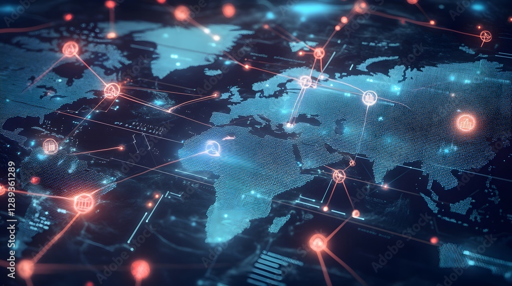 Futuristic AI Powered Contact Tracing Interface for Global Connectivity and Intelligence Futuristic AI Powered Contact Tracing Interface for Global Connectivity and Intelligence