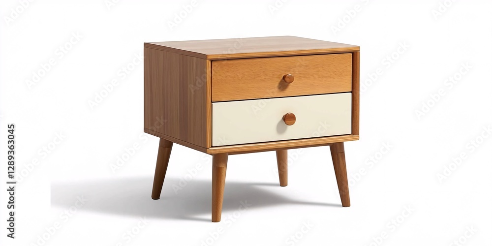 Minimalist Bedside Table with Functional Storage Drawer