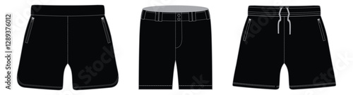 Streetwear Shortpants Basketball for Style Apparel Original Design, Black and White Streetwear Original Design