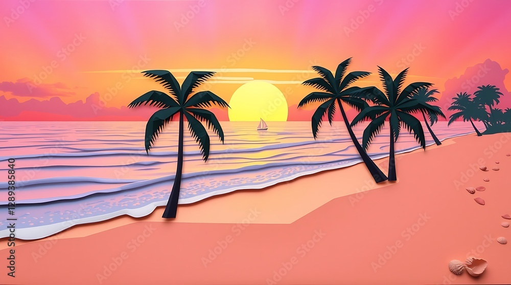 sunset on the beach sunset on the beach