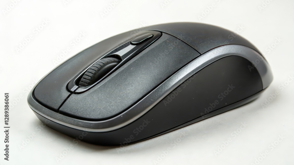 Wireless Computer Mouse on White Background Wireless Computer Mouse on White Background