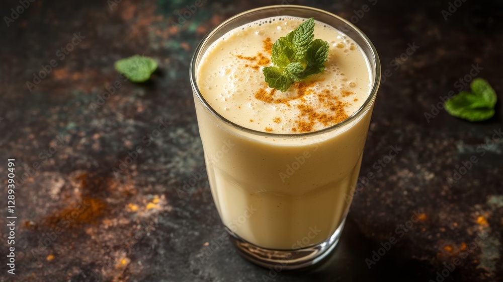 Tasty lassi photographed in the studio with a creamy texture. Perfect lassi for moments of comfort and flavor. Tasty lassi photographed in the studio with a creamy texture. Perfect lassi for moments of comfort and flavor.