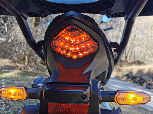 feu arrière de moto