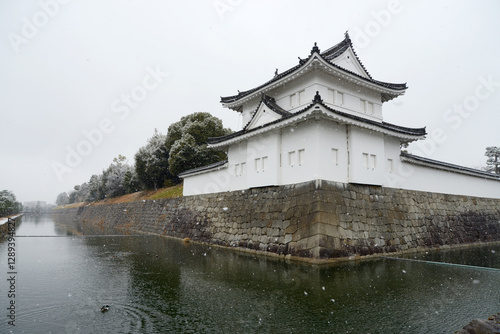 雪の二条城　東南隅櫓　京都市中京区 photo