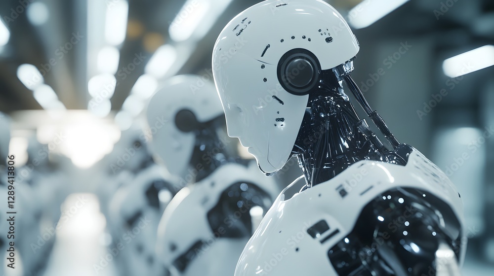 Futuristic Smart Material Factory Powered by AI Driven Automation and Robotics Futuristic Smart Material Factory Powered by AI Driven Automation and Robotics