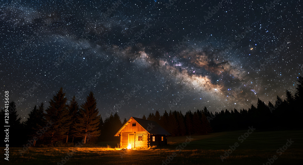 Cozy Cabin Under the Milky Way Cozy Cabin Under the Milky Way