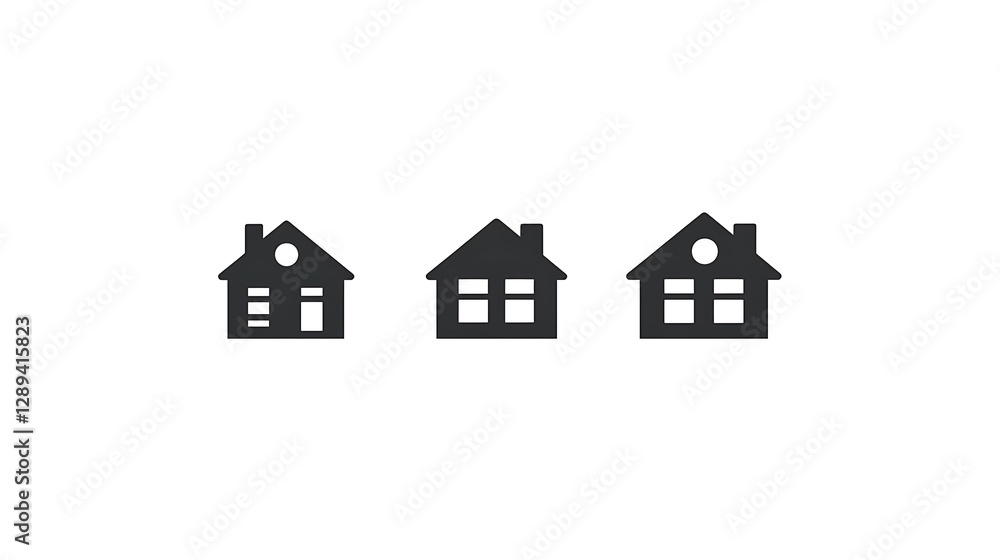 Houses flat glyph icons set. Home page button, residential building, country cottage, apartment vector illustrations. Simple black signs for real estate. Silhouette pictogram pixel perfect 64x64 House Houses flat glyph icons set. Home page button, residential building, country cottage, apartment vector illustrations. Simple black signs for real estate. Silhouette pictogram pixel perfect 64x64 House