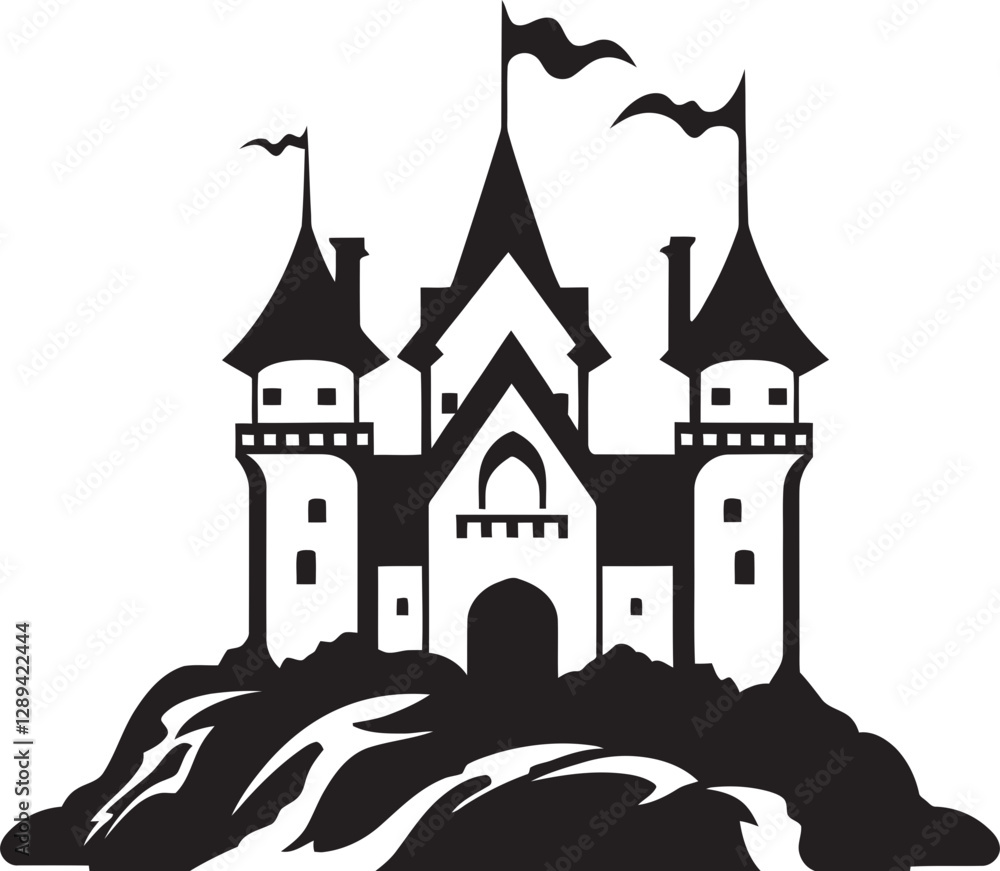 Obraz premium The Castle of Dreaming Spirits Legends from Beyond