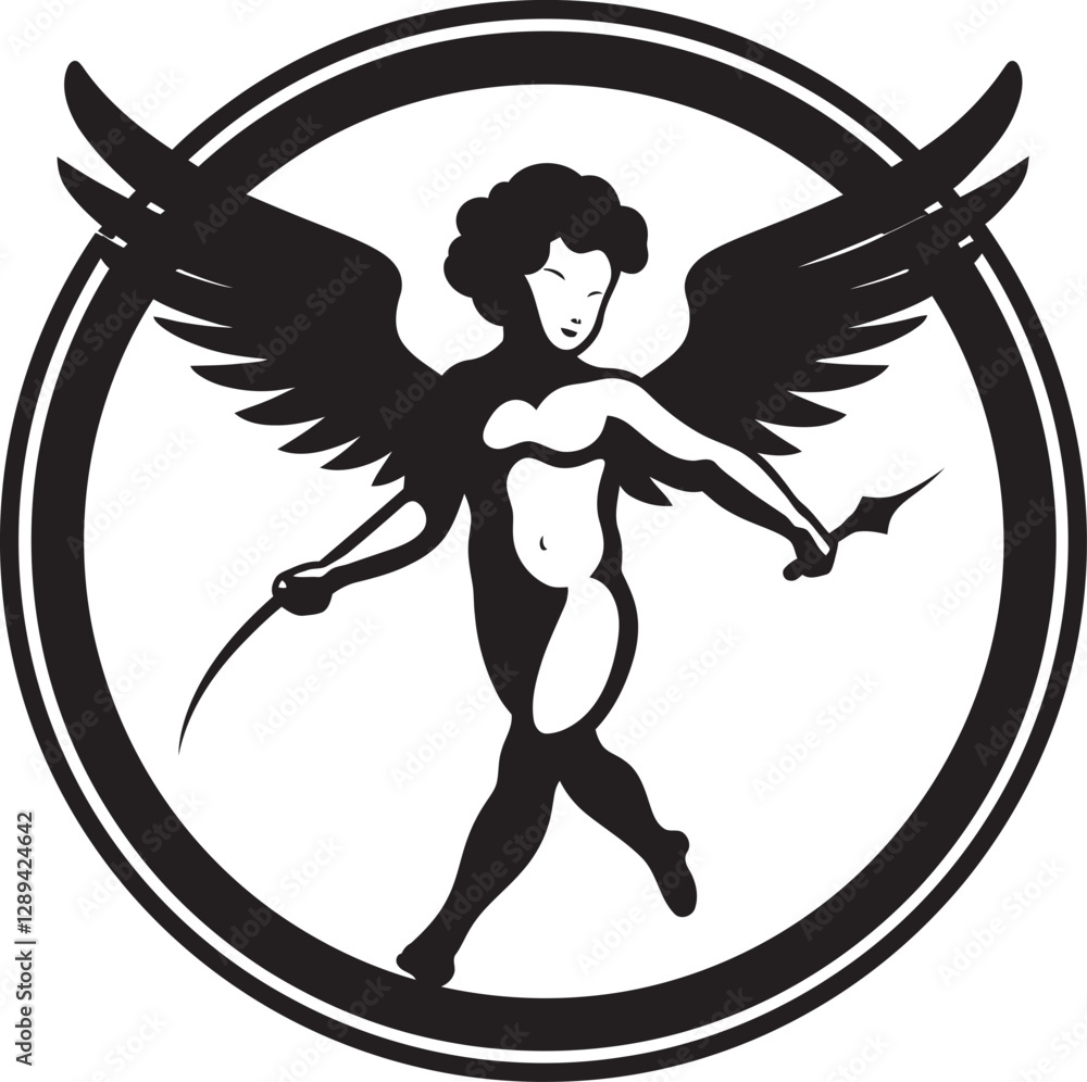 Fototapeta premium The Threads of Fate How Cupid Weaves Love Tapestry